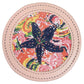 Leather Self-Finishing Round Magnet - Light Pink Leather Goods Planet Earth Leather 
