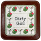 Leather Self-Finishing Square Coaster Leather Goods Clayton and Crume 
