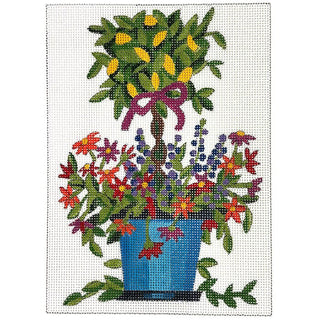 Lemon Topiary Painted Canvas Alice Peterson Company 
