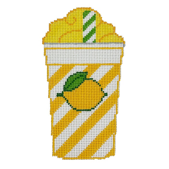 Lemonade Cup Painted Canvas Rachel Donley 
