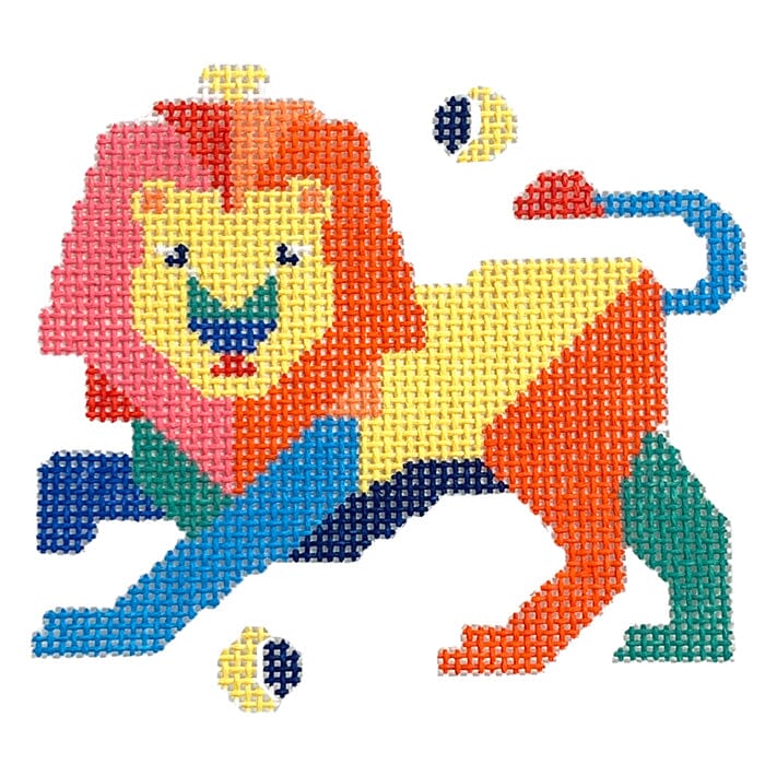 Leo Painted Canvas Wipstitch Needleworks  - 1