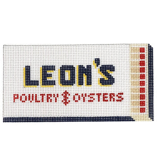 Leon's Matchbox Ornament Painted Canvas Spruce Street Studio 
