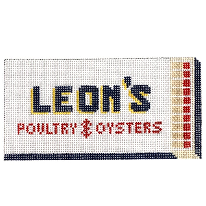 Leon's Matchbox Ornament Painted Canvas Spruce Street Studio 
