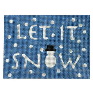 Let it Snow in Blue Painted Canvas Melissa Shirley Designs 
