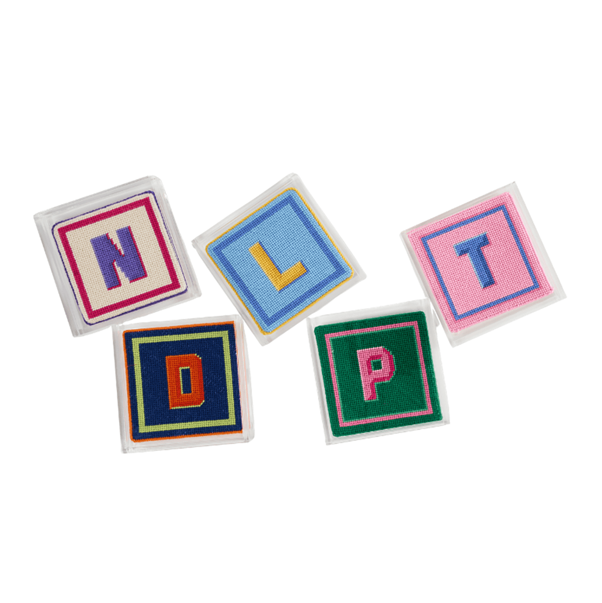 Letter Coaster Class   Raleigh, NC Class Needlepoint.Com  - 2