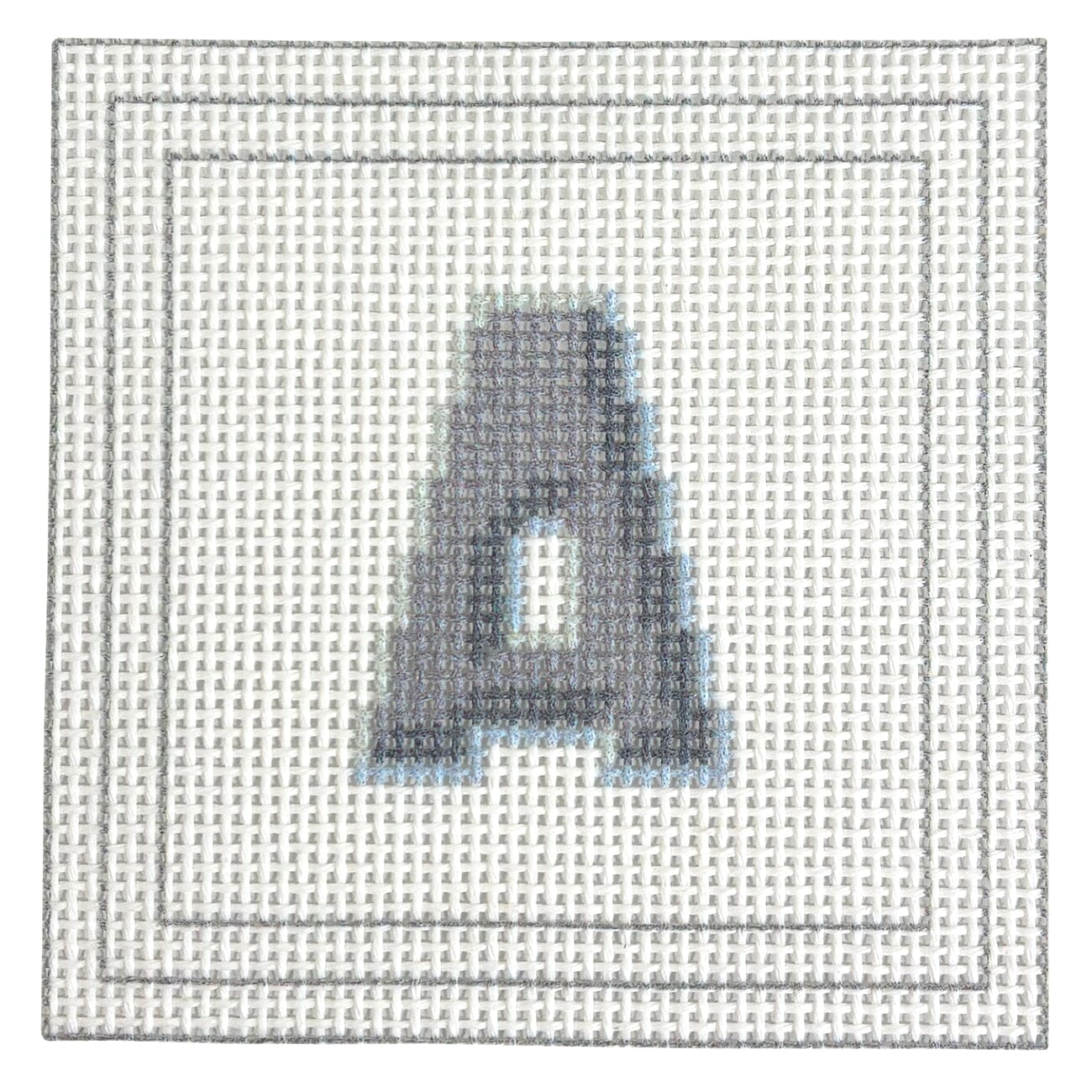 Letter Coaster Printed Canvas Two Sisters Needlepoint A  - 1
