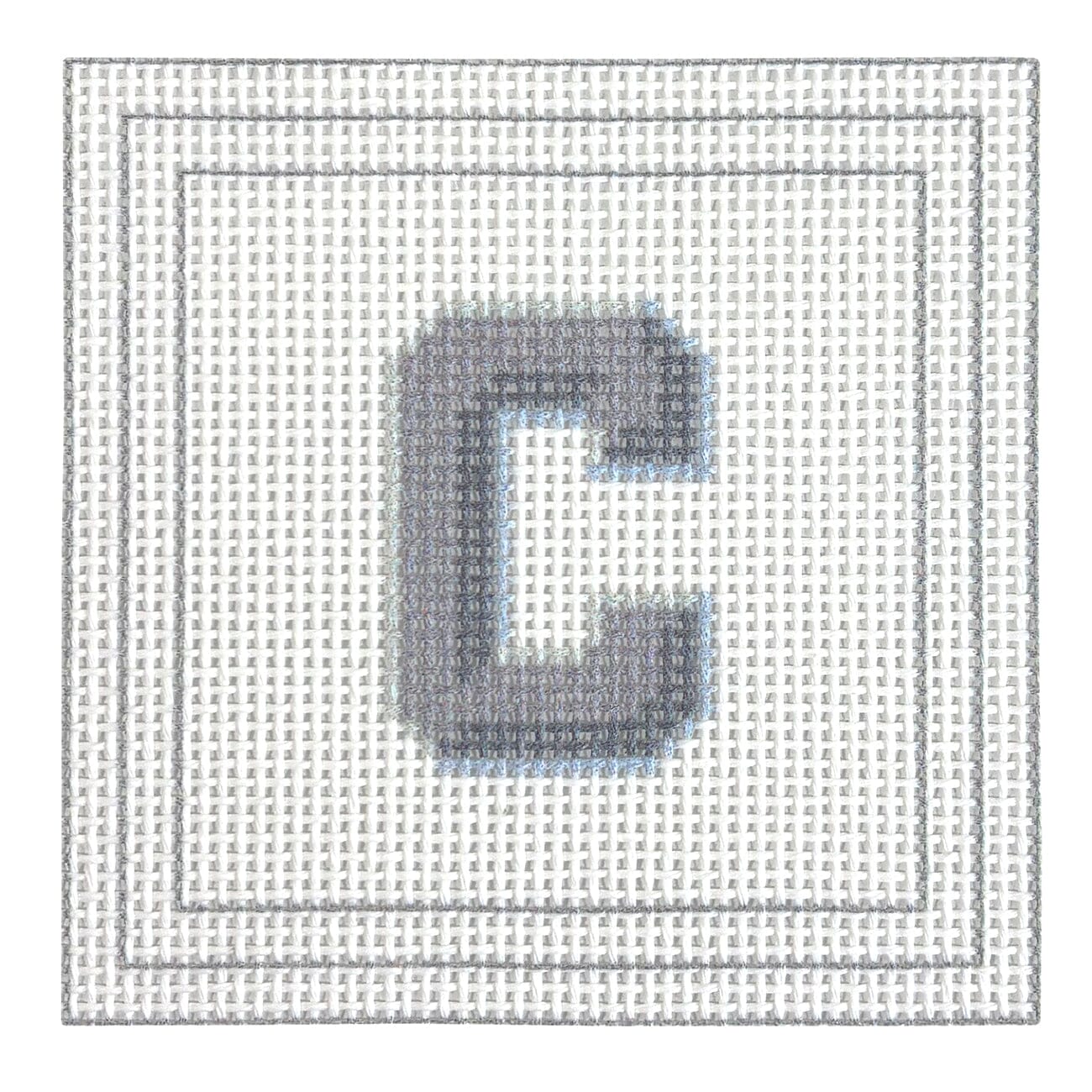 Letter Coaster Printed Canvas Two Sisters Needlepoint C  - 3