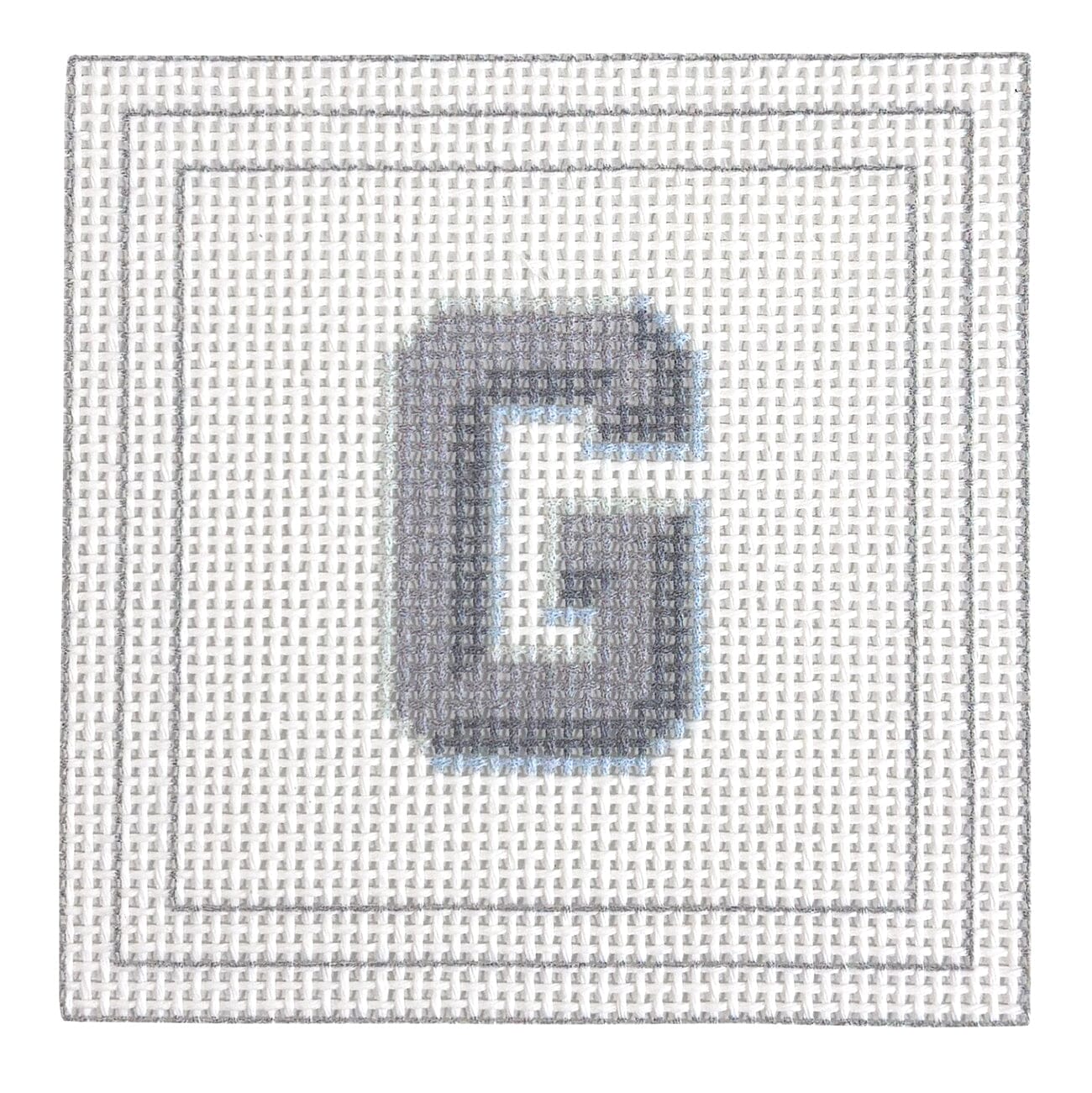Letter Coaster Printed Canvas Two Sisters Needlepoint G  - 7