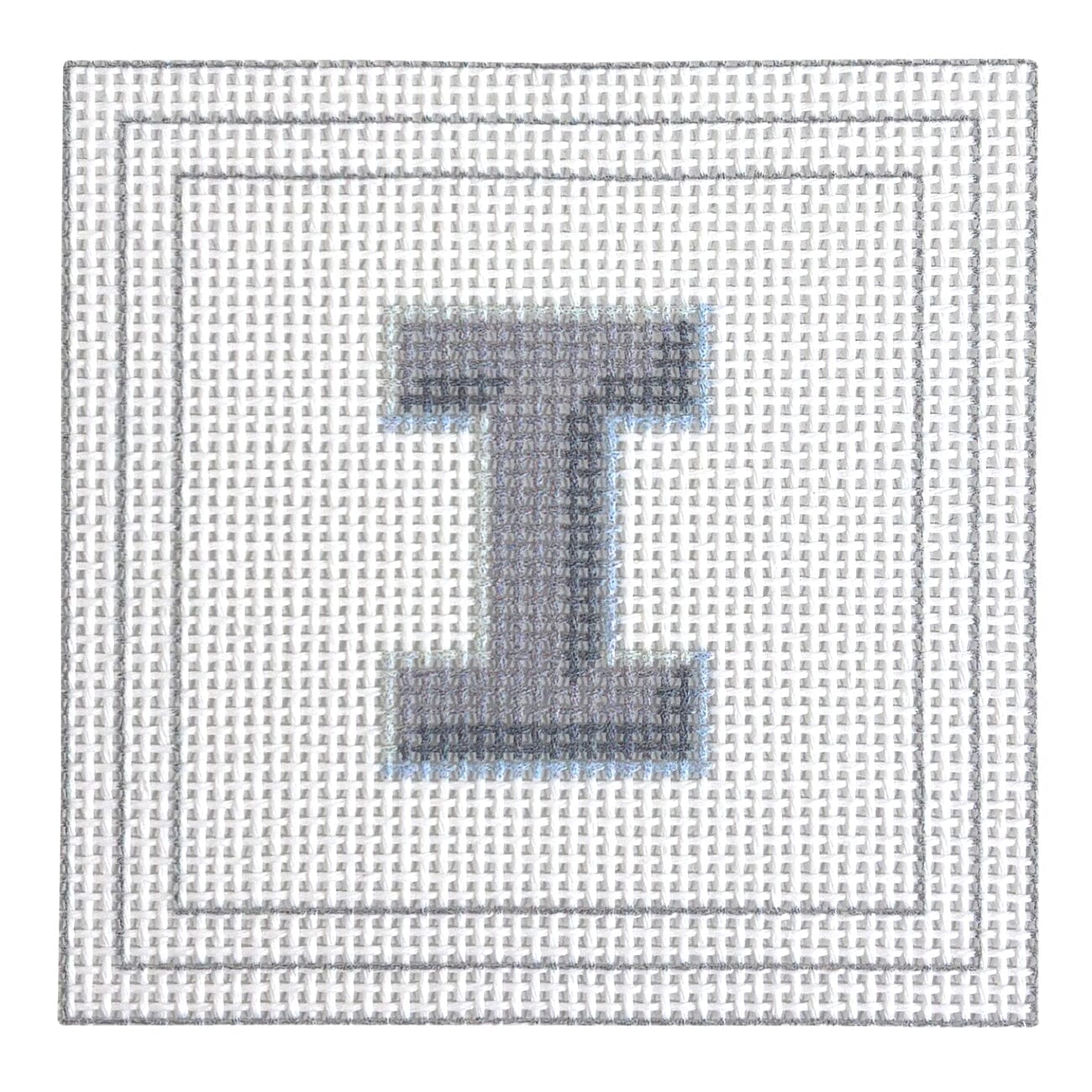 Letter Coaster Printed Canvas Two Sisters Needlepoint I  - 9