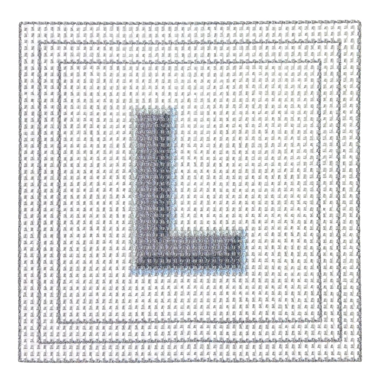 Letter Coaster Printed Canvas Two Sisters Needlepoint L  - 12