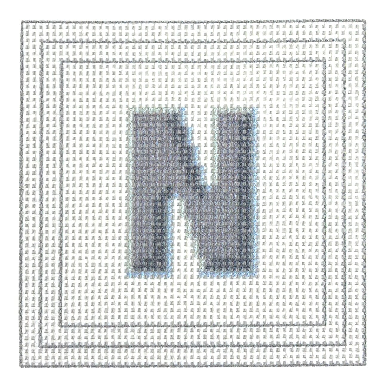 Letter Coaster Printed Canvas Two Sisters Needlepoint N  - 14