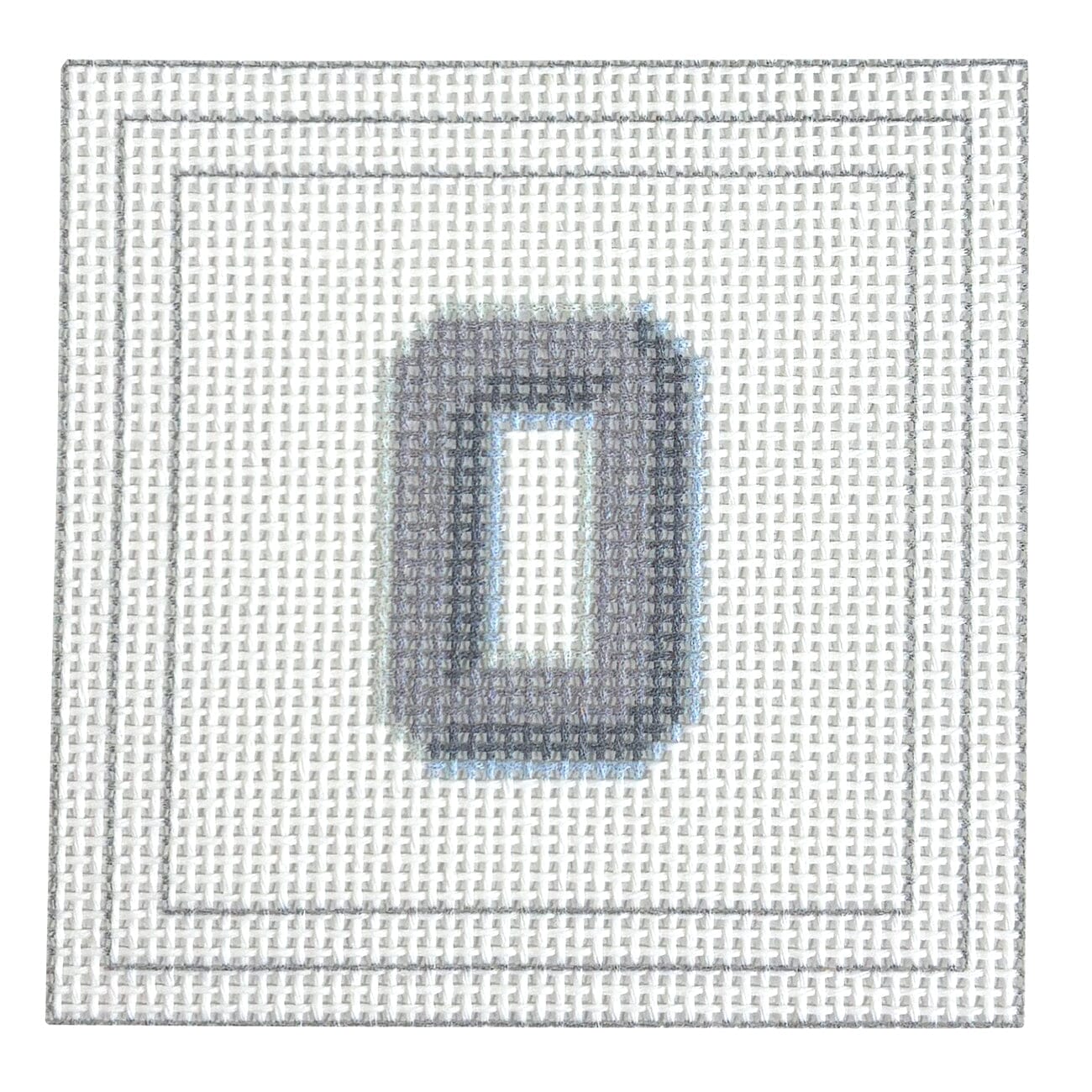 Letter Coaster Printed Canvas Two Sisters Needlepoint O  - 15