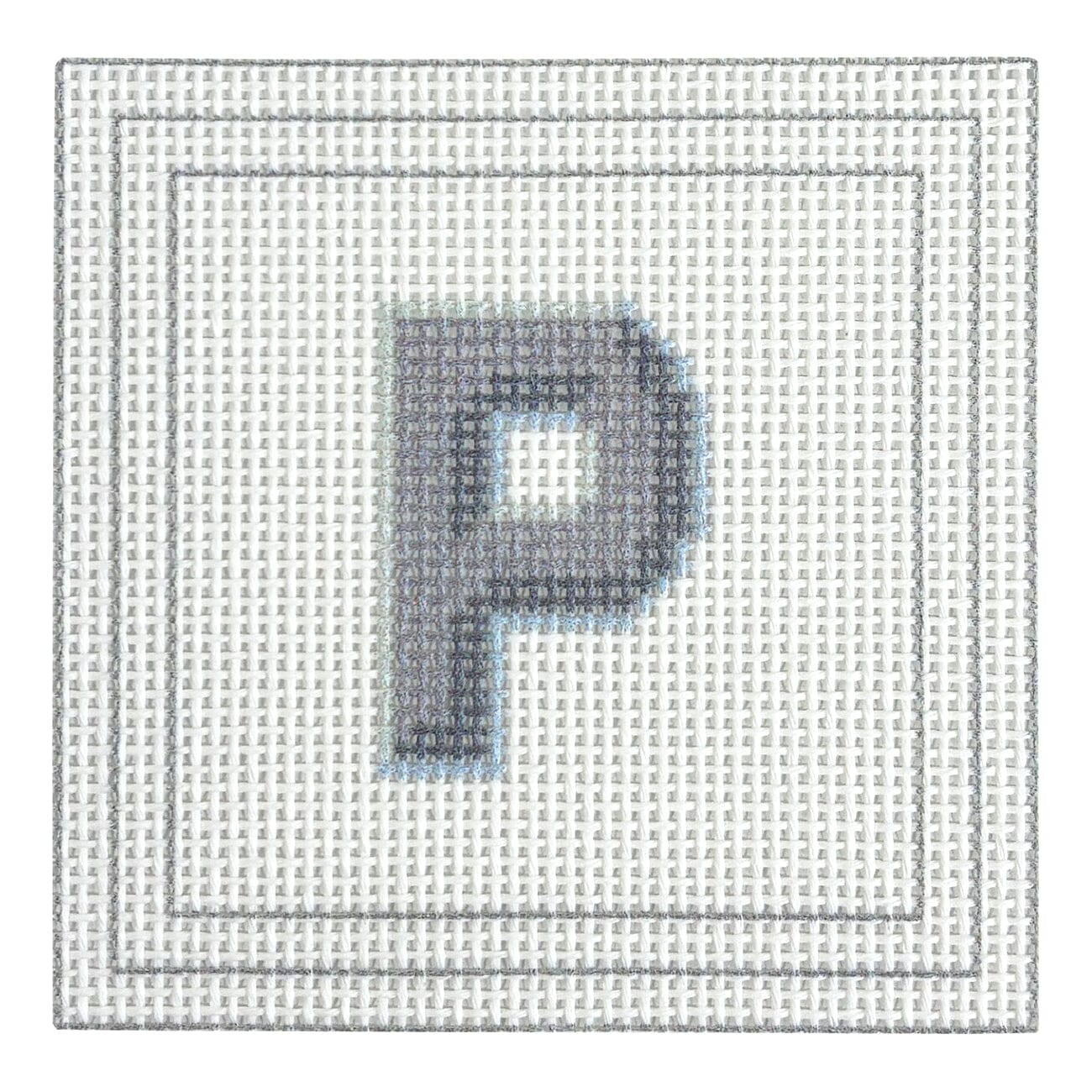 Letter Coaster Printed Canvas Two Sisters Needlepoint P  - 16