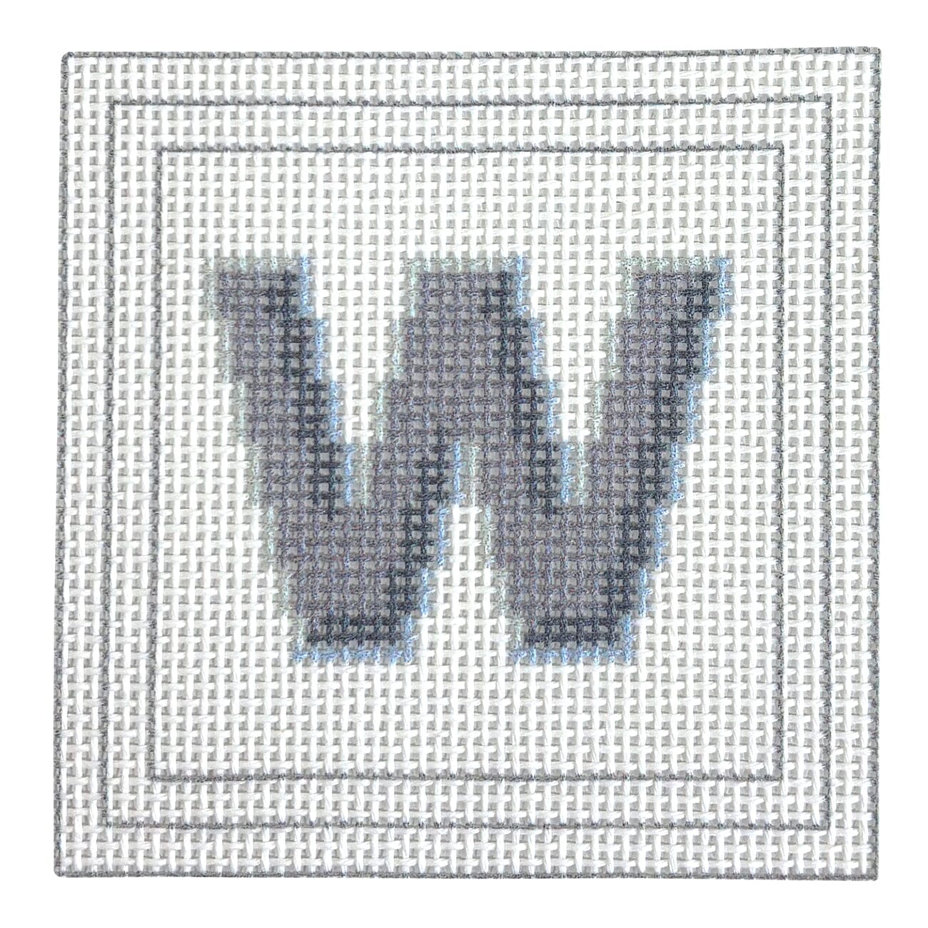 Letter Coaster Printed Canvas Two Sisters Needlepoint W  - 23