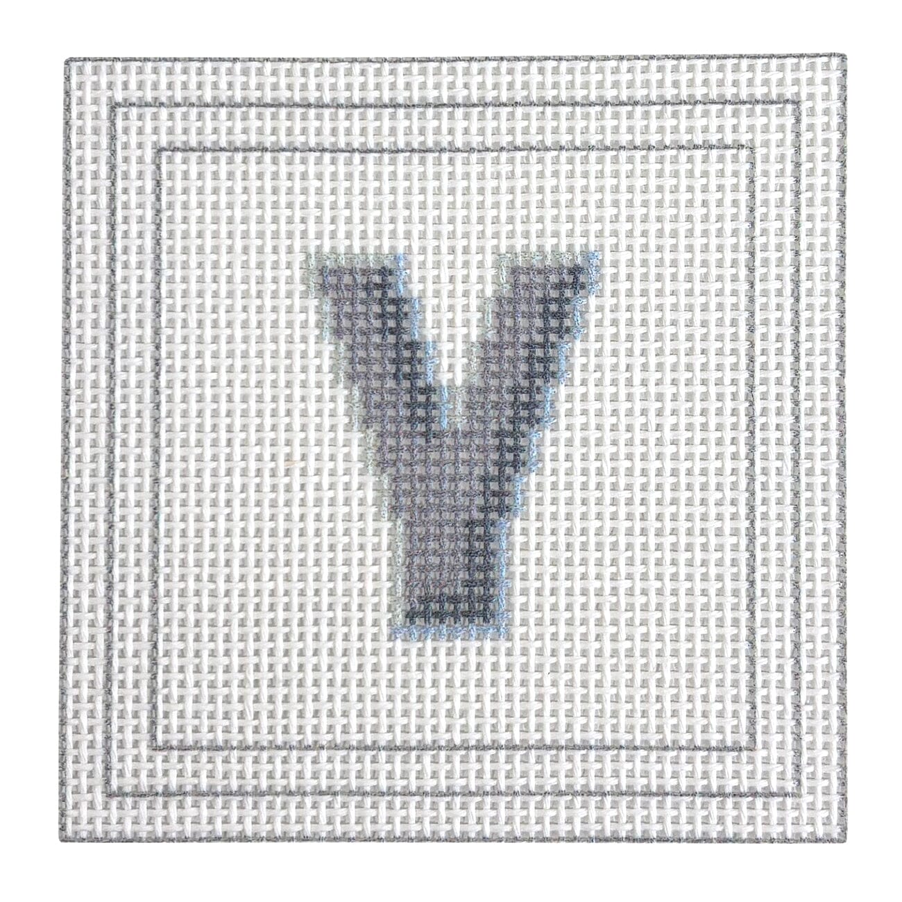 Letter Coaster Printed Canvas Two Sisters Needlepoint Y  - 25