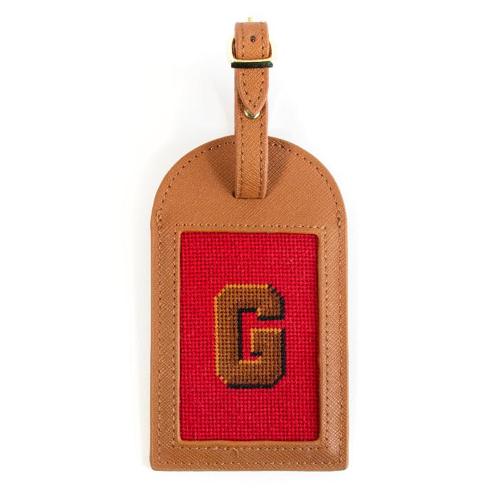 Letter Insert - Cognac Printed Canvas Needlepoint To Go 