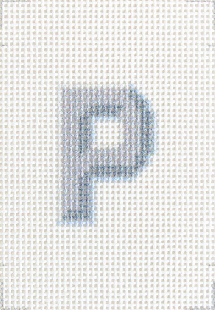 Letter Insert Printed Canvas Two Sisters Needlepoint 