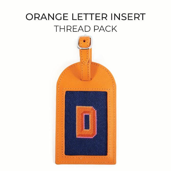 Letter Insert Thread Pack   Orange on Navy Threads Needlepoint.Com 
