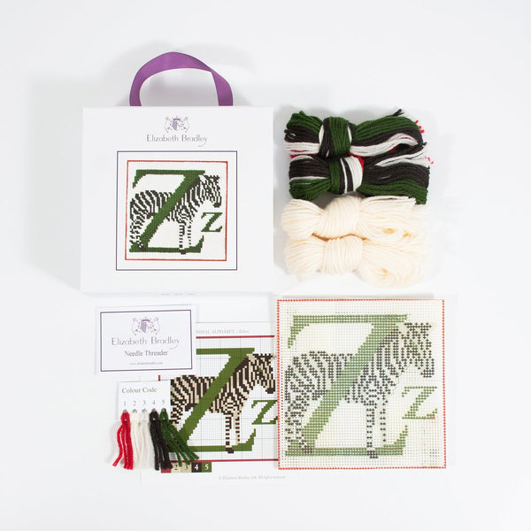 sweetylily様オーダーペイント　セメントオブジェ　ハンドメイド雑貨 Letter Z - Zebra Needlepoint Kit – Needlepoint.Com