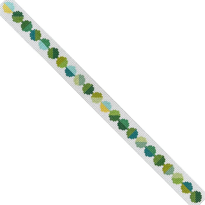 Libby Dog Collar Painted Canvas Elizabeth Crane Swartz Designs  - 1
