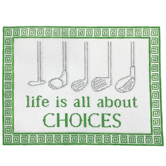 Life is All About Choices Painted Canvas Kristine Kingston 