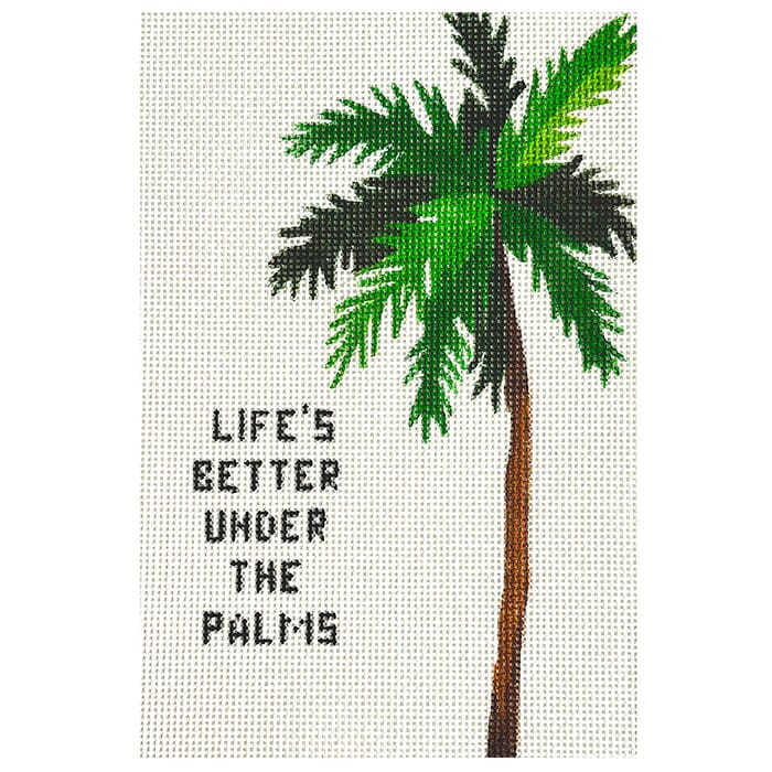 Life's Better Under the Palms Painted Canvas Madeleine Elizabeth 
