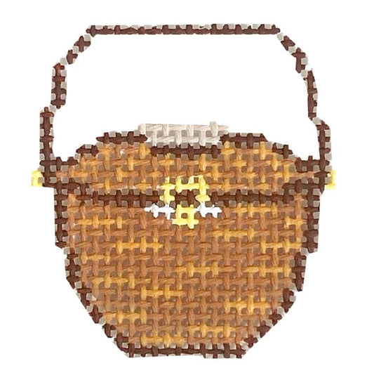 Lightship Basket Mini Painted Canvas MF Needlepoint 