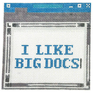 Like Big Docs Painted Canvas Fire and Iris 
