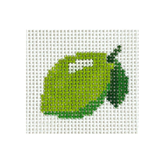 Lime Mini Painted Canvas MF Needlepoint 

