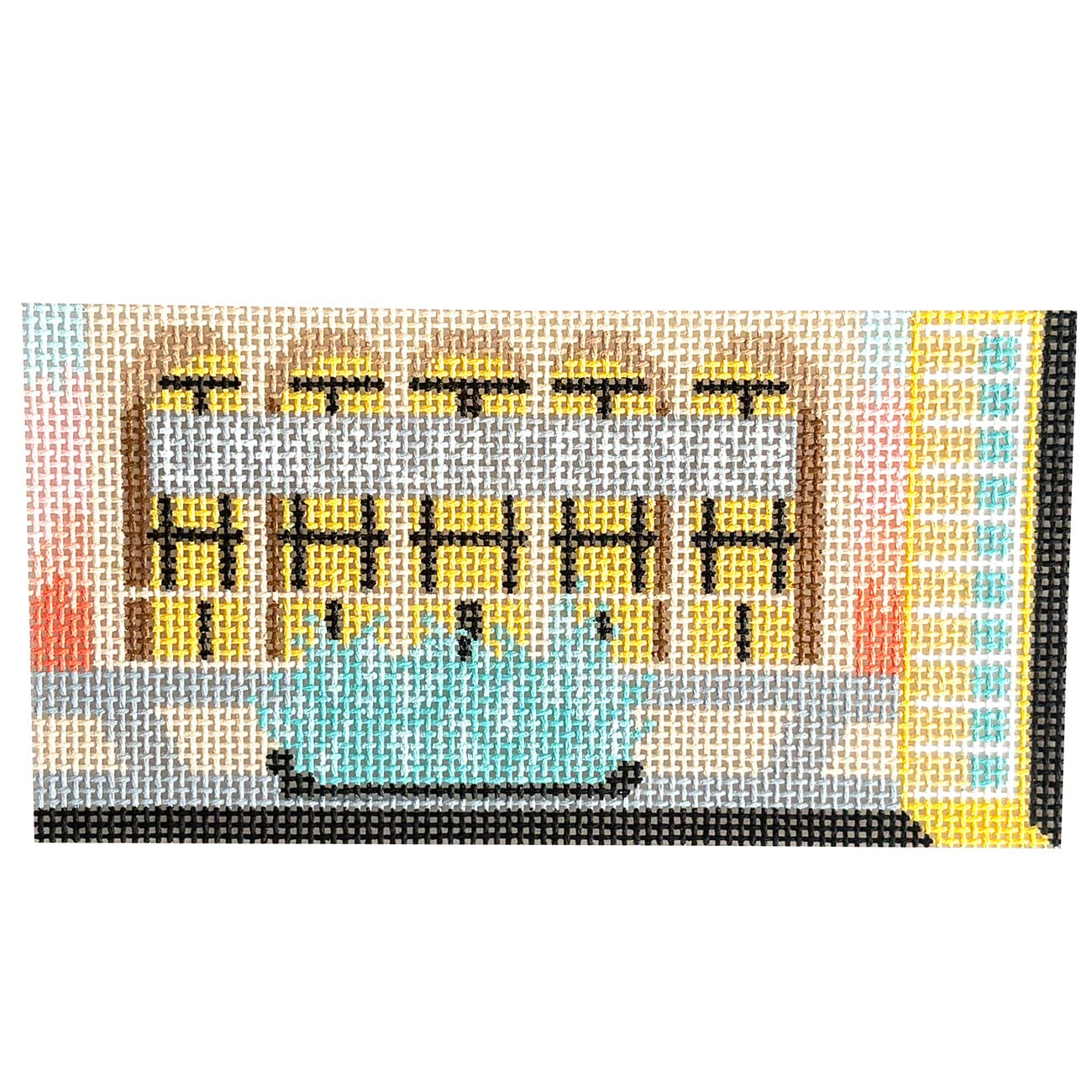 Lincoln Center Matchbox Ornament Painted Canvas Spruce Street Studio 
