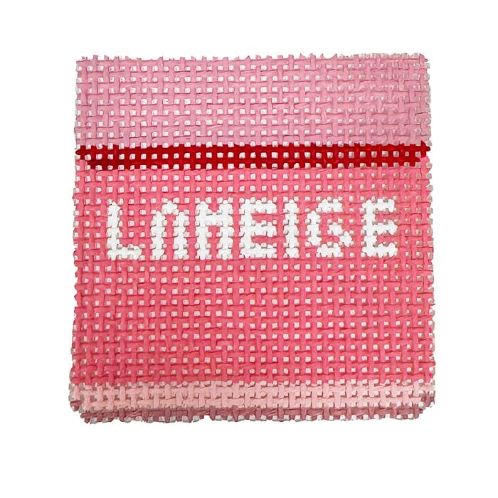 Lip Mask Printed Canvas SLS Needlepoint 
