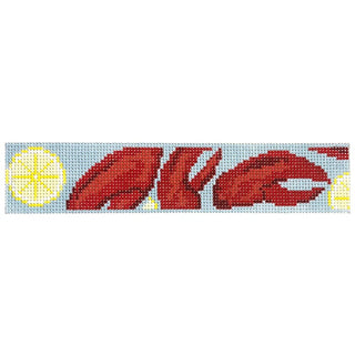 Lobster Claw Key Fob Painted Canvas Ann Kaye Studio 
