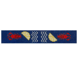 Lobster Dinner Fob Painted Canvas Love MHB Studio 
