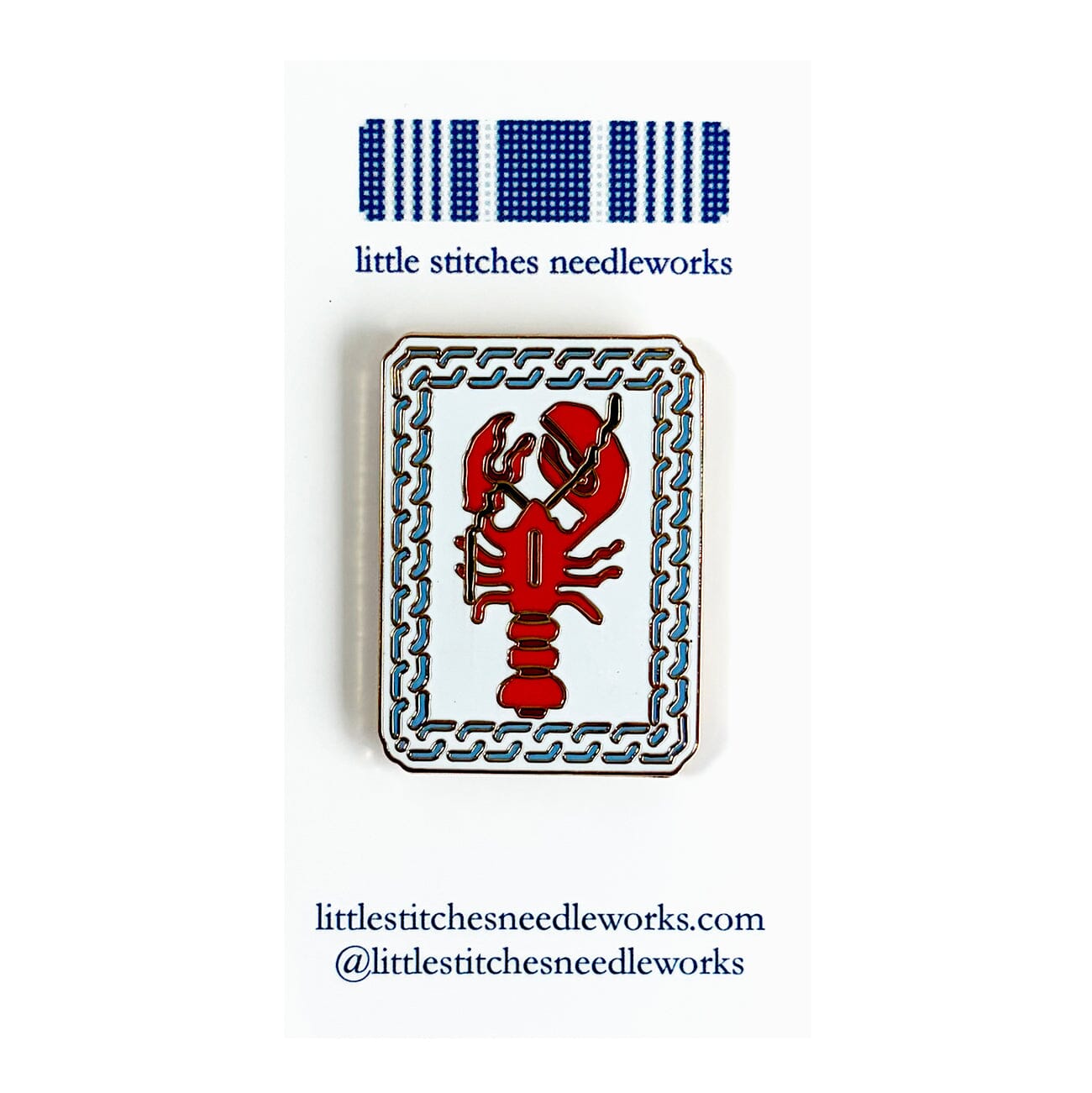 Lobster Needle Minder RED Accessories Little Stitches Needleworks  - 1