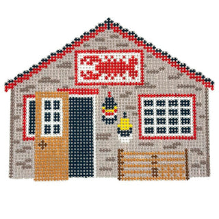 Lobster Shack Ornament Painted Canvas Morgan Julia Designs 
