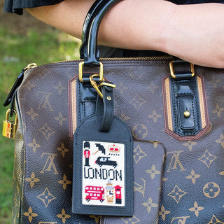 London Bag Charm Insert Printed Canvas Kirk & Bradley 
