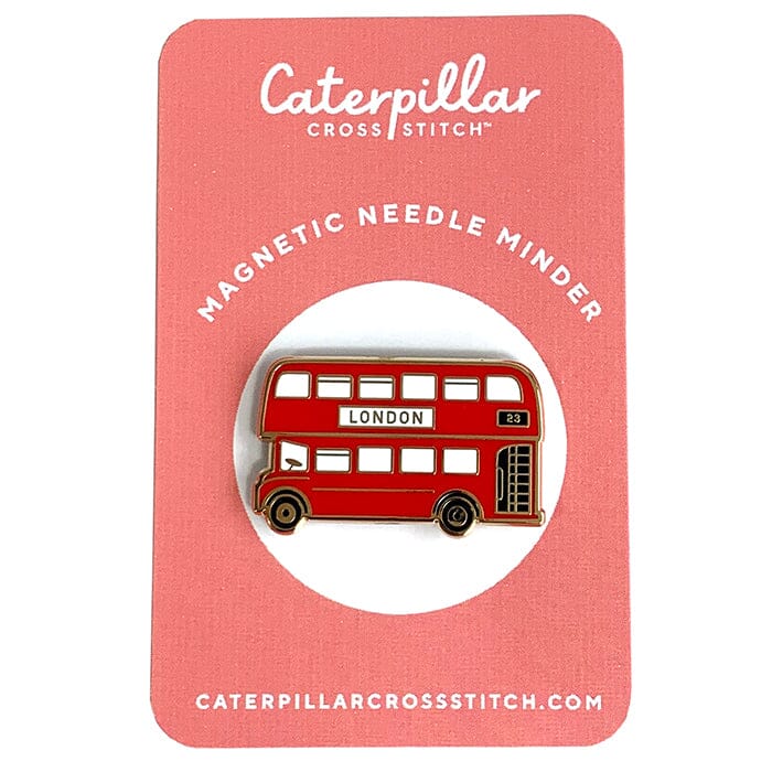 London Bus Enamel Needleminder Accessories Caterpillar Cross 
