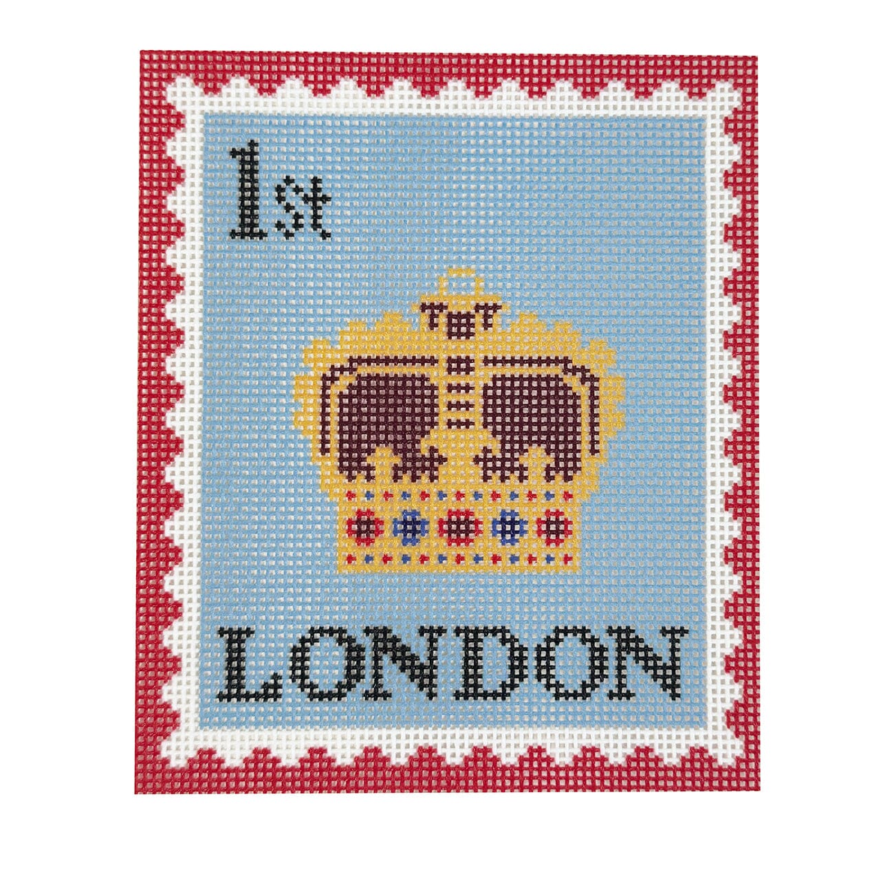 London HRH Painted Canvas Maura Nolan Designs 
