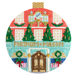 London Store Fronts   Fortnum and Mason Printed Canvas Needlepoint To Go 
