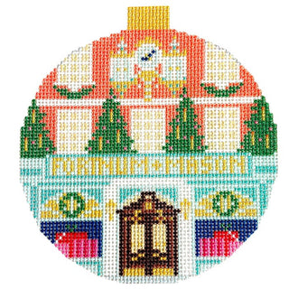 London Store Fronts   Fortnum and Mason with Stitch Guide Printed Canvas Needlepoint To Go 
