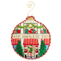 London Store Fronts- Hamleys Printed Canvas Needlepoint To Go 