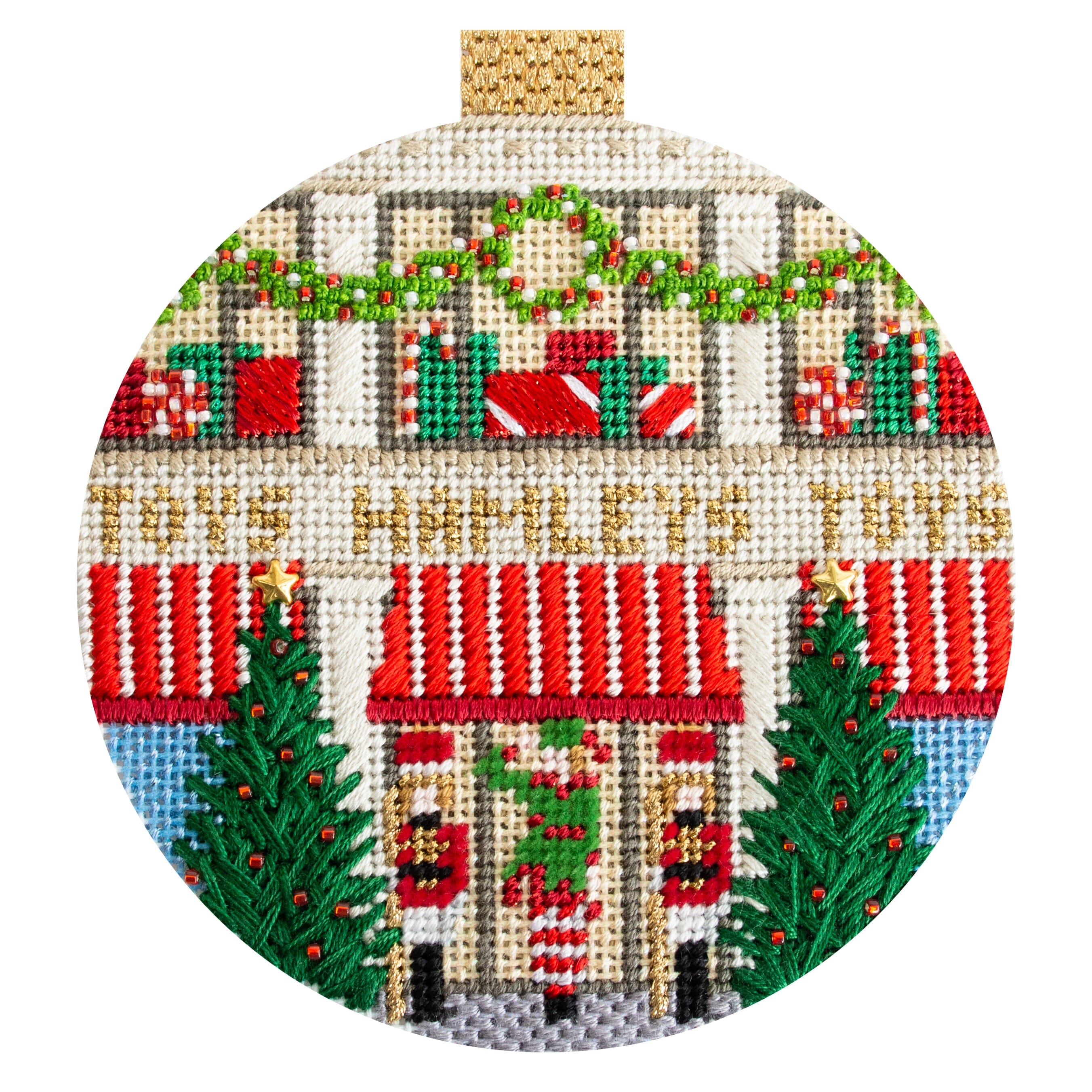 London Store Fronts  Hamleys Printed Canvas Needlepoint To Go 
