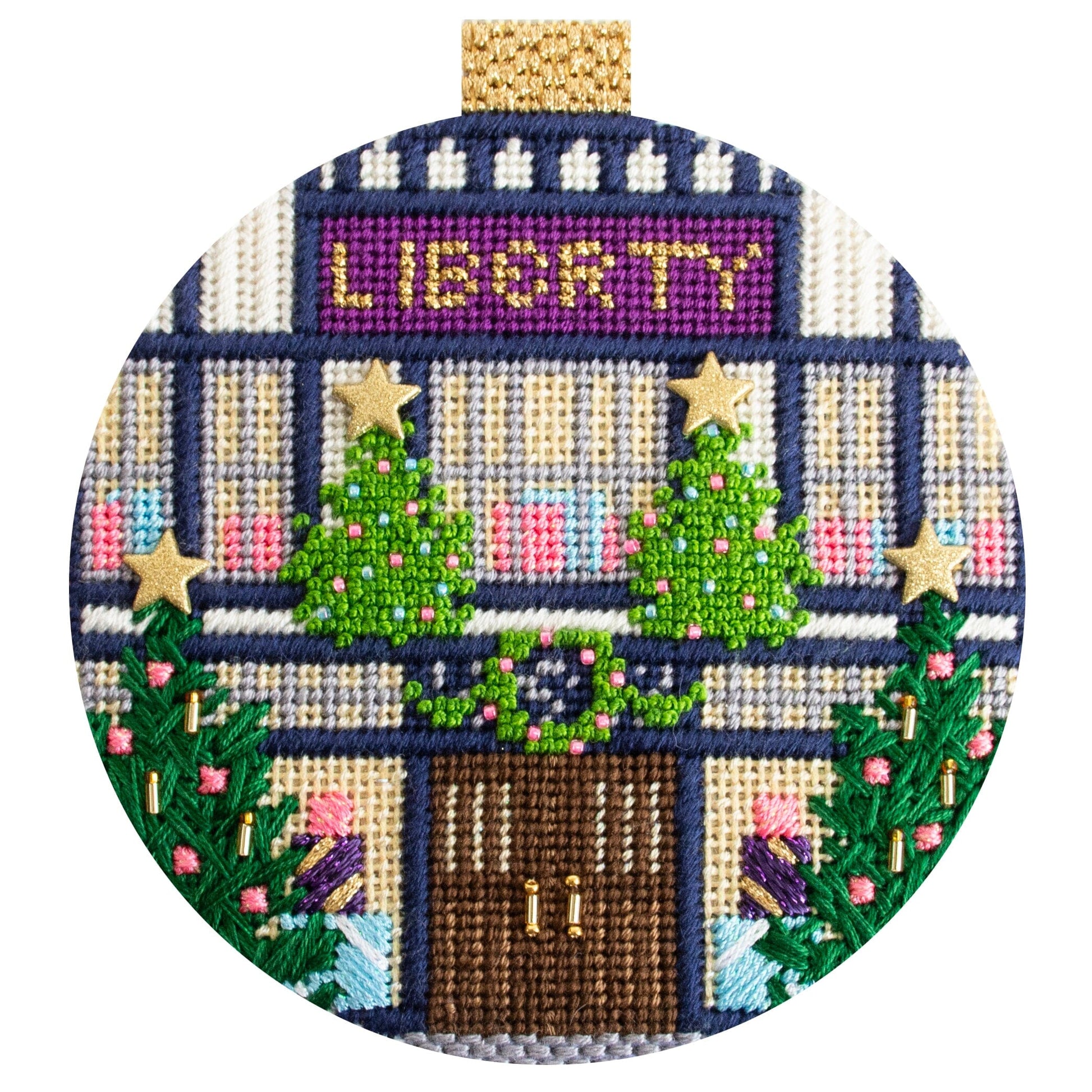 London Store Fronts- Liberty Printed Canvas Needlepoint To Go 