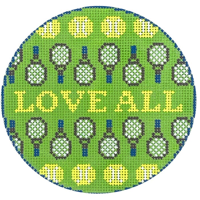 Love All Painted Canvas Atlantic Blue Canvas 
