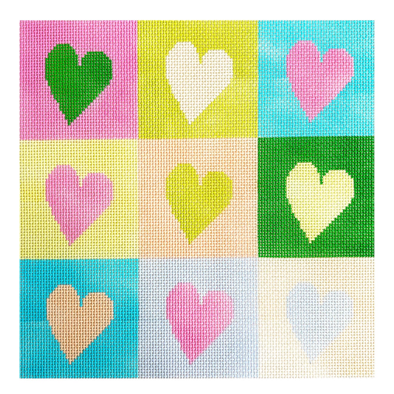 Love Potion #9 Grid Painted Canvas The Painted Stitch  - 1