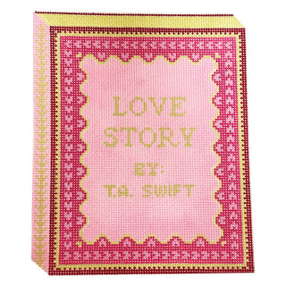 Love Story Book Cover Painted Canvas KCN Designers 
