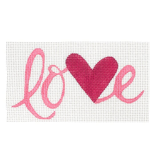 Love with Heart Painted Canvas NDLPT Designs 