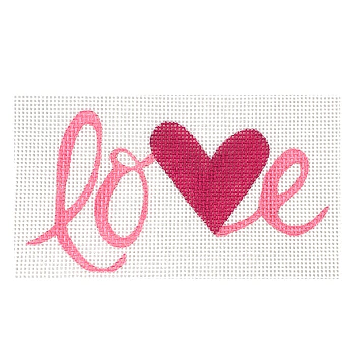 Love with Heart Painted Canvas NDLPT Designs 