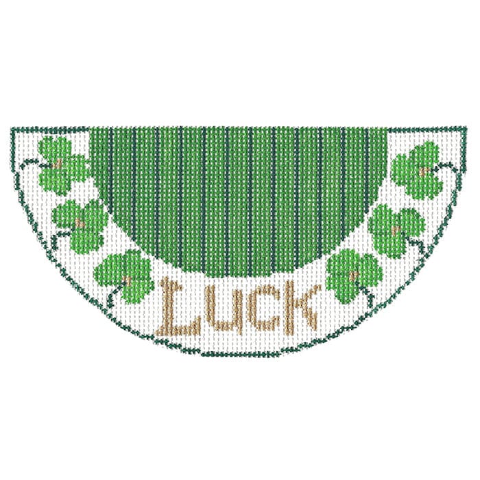 Luck Kiss Painted Canvas Two Sisters Needlepoint 