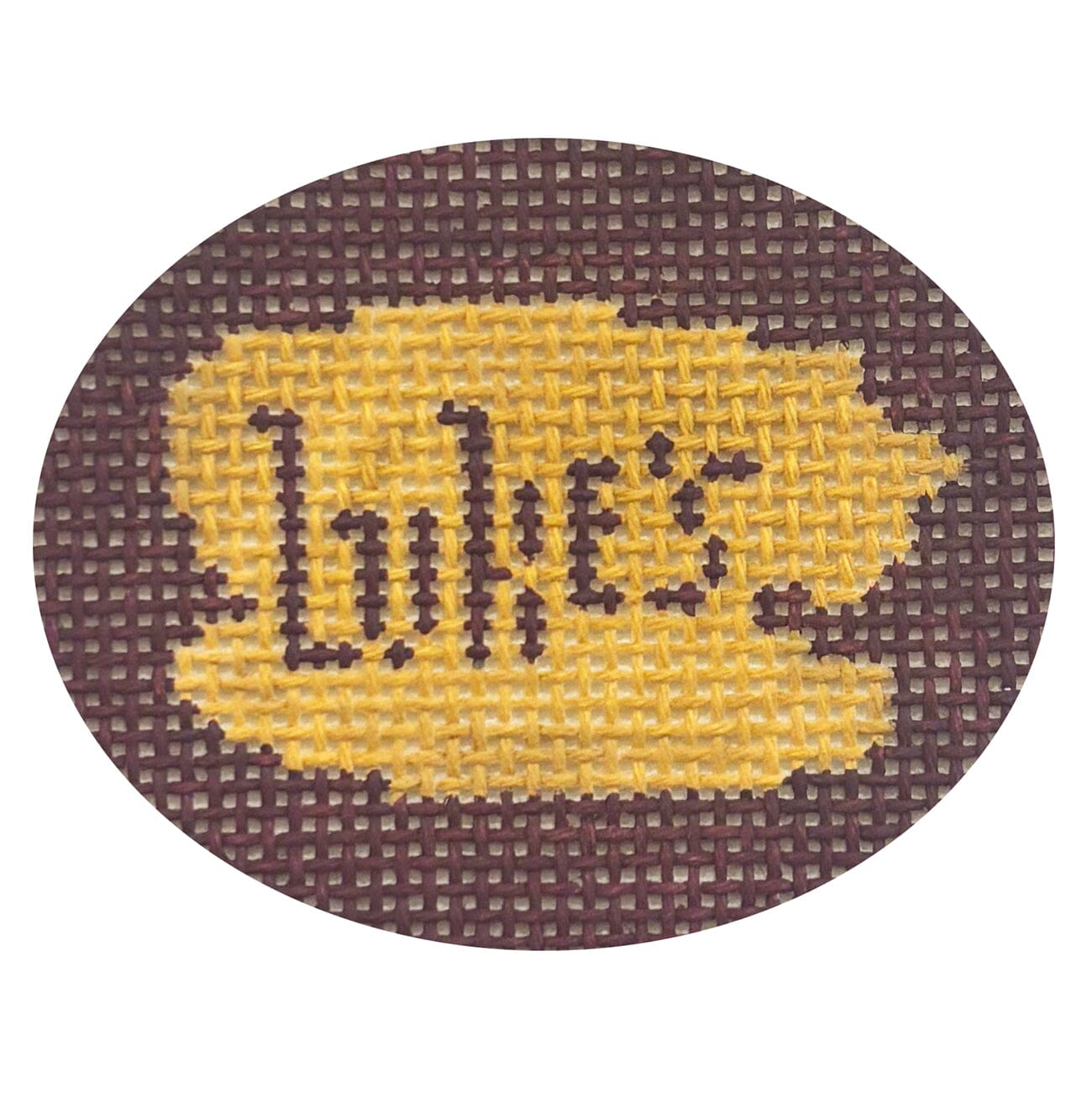 Lukes Bag Charm Painted Canvas Atlantic Blue Canvas 
